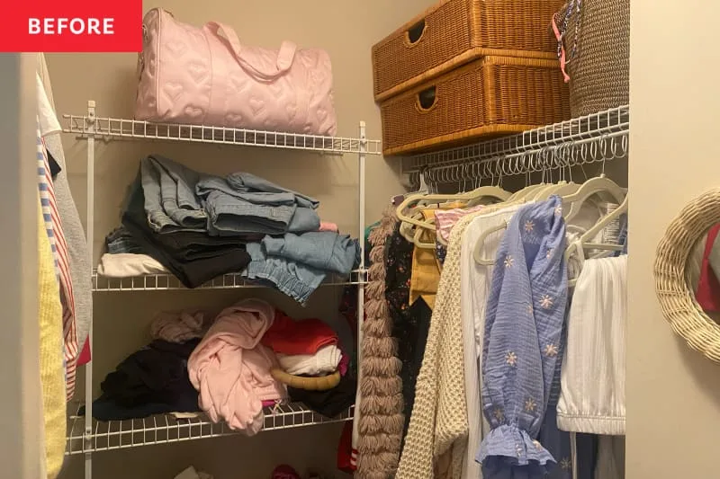 Overstuffed closet organization - I Sent a Pro Organizer a Photo of My “Overstuffed” Closet, and ...