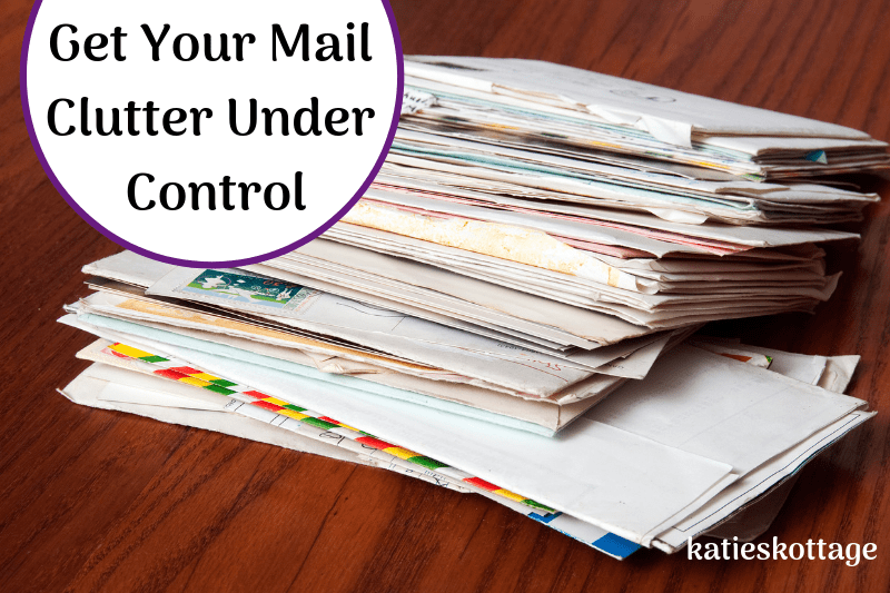 Cluttered kitchen counter with mail - No More Counter Tops Cluttered With Mail - KatiesKottage
