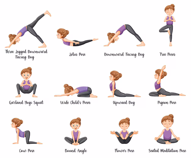 yoga pose - Yoga poses Images - Free Download on Freepik