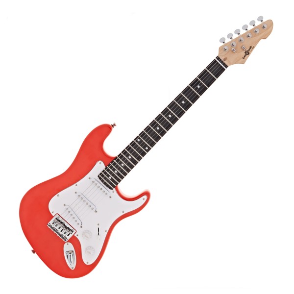 guitar - 3/4 LA Electric Guitar by Gear4music, Red at Gear4music