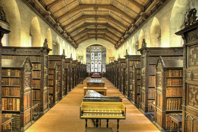university library interior - The interior of the Old Library, St John's College, Cambridge ...