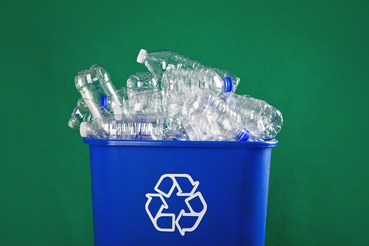 plastic container in recycling bin - Plastic Bottle Recycling: Facts & Figures | Simple Bottle Return