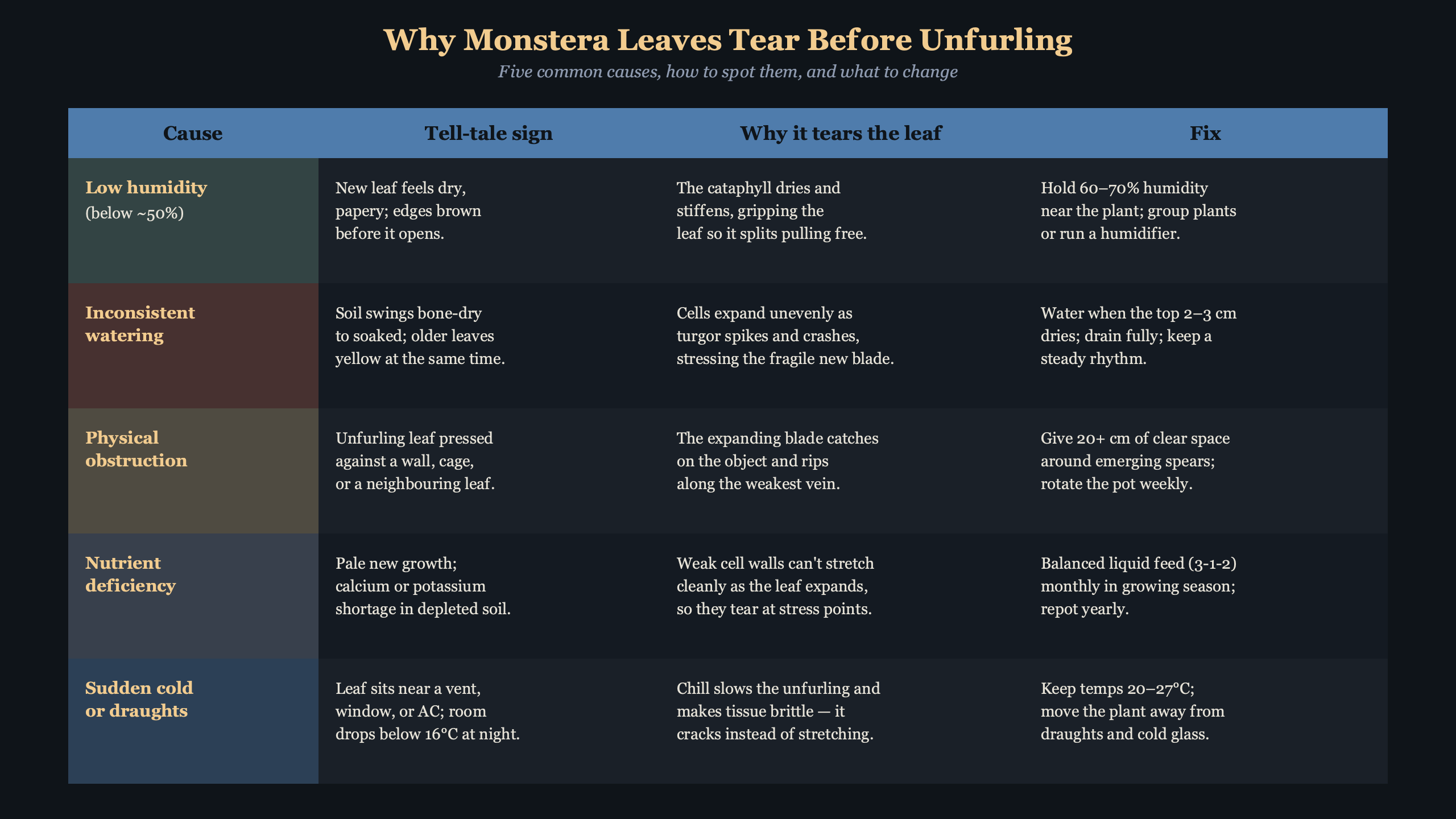 Topic diagram for Why My Monstera's New Leaves Keep Tearing Before They Unfurl
